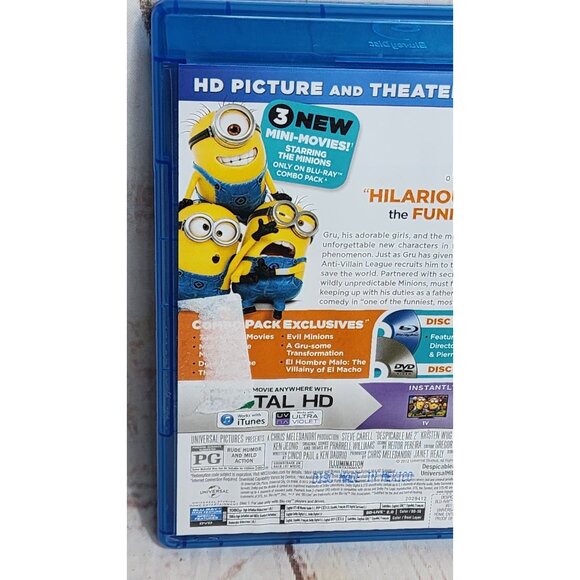 Despicable Me 2 Blu-Ray/DVD/Digital HD Combo Pack With 3 New Mini-Movies - Picture 7 of 9